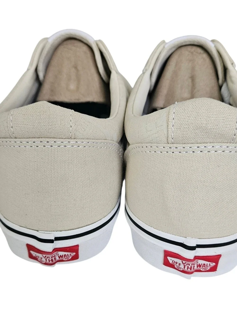 Vans Ward OTW Logo New Men’s Turtledove/White Canvas Sneakers Size Men 12